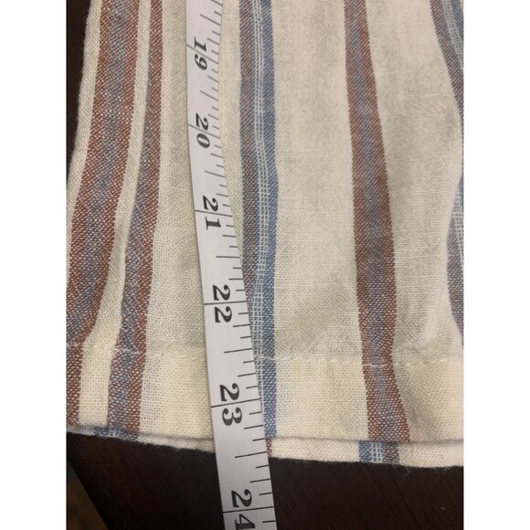 Rewash Linen Sripe Cropped Lightweight Pants Size M - Picture 7 of 8